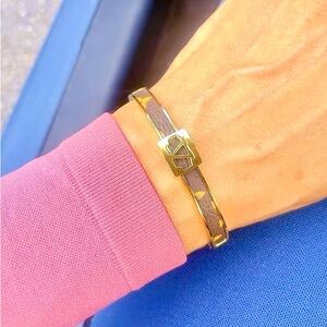 Elegant Gold and Brown Bracelet